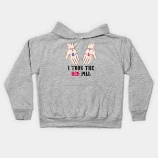 I Took The Red Pill Kids Hoodie